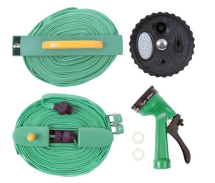 Garden Hose 10M Flat With Fittings