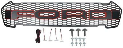 Grille With Black Letter With Led Ford Ranger 2015