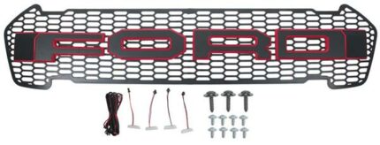 Grille With Black Letter With Led Ford Ranger 2015