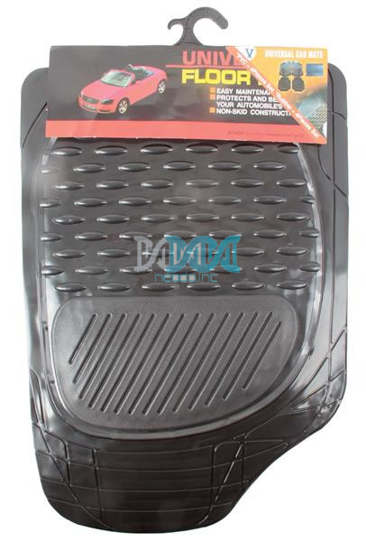 DISCONTINUED - Mat Set Pvc 4 Piece Black 3Kg