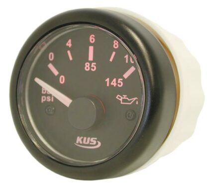 Oil Pressure Gauge 52mm Black