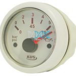 DISCONTINUED - Oil Pressure Gauge 52mm White