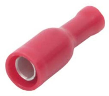 Red Female Bullet Terminal - 100 Pieces