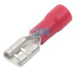 Red 4.8mm Female Radio Terminal- 10 Pieces