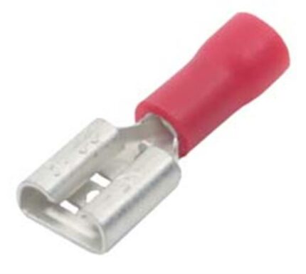 Red Terminal Female 6.3mm- 10 Pieces