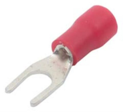 Red Fork Terminal 4 3mm - 10 Pieces