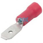 Red Male Terminal 4 8mm - 100 Pieces