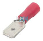 Red Male Terminal 4.8mm - 100 Pieces
