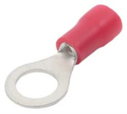 Red Ring Terminal 6.4mm 100 Pieces