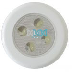 Roof Lamp 4Led White Diameter 75mm Flush Mtg