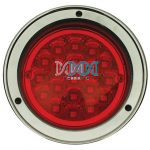 Trailer Lamp Round Led Red 10-30V 19Leds