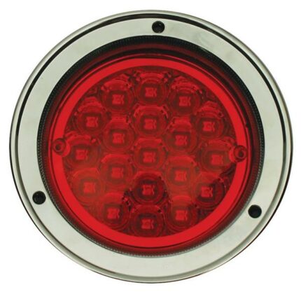 Trailer Lamp Round Led Red 10-30V 19Leds