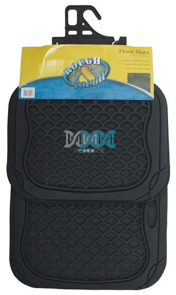 Rubber Mat Set Black 4 Piece