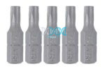 Screw Driver Bits 5 Piece Torx T25 Chrome Vadium Use 251081