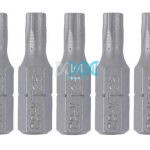 Screw Driver Bits 5 Piece Torx T25 Chrome Vadium Use 251081
