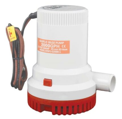 Bilge Pump Seaflo 2000Gph 12V - 25 mm Outlet Pipe