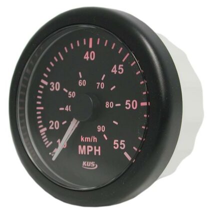 Speedo Meter 55Mph/90Km 85mm Black