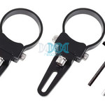 Spot Light Bracket Set 51mm Black Aluminium