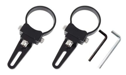 Spot Light Bracket Set 51mm Black Aluminium