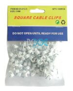 Cable Clip Square 5mm (100 pieces)