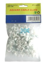 Cable Clip Square 8mm (100 pieces)
