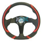 Steering Wheel 350mm Leather And PU Red