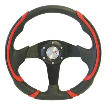 Steering Wheel 350mm Leather And PU Red
