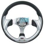 DISCONTINUED - Steering Wheel Silver Polyeurathane