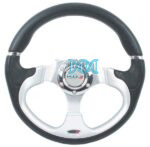 Steering Wheel Silver Polyeurathane