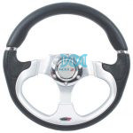 Steering Wheel Silver Polyeurathane