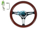 Steering Wheel Wooden 330mm