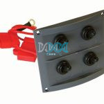 Switch Panel Splash Proof Black 108X95mm