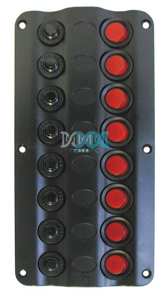 Switch Panel(8P) Led With Circuit Breaker