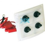 Switch Panel Waterproof White Plastic