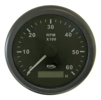 Tacho Meter 6000Rpm 85mm Black