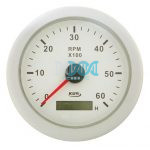 Tacho Meter 6000Rpm 85mm White