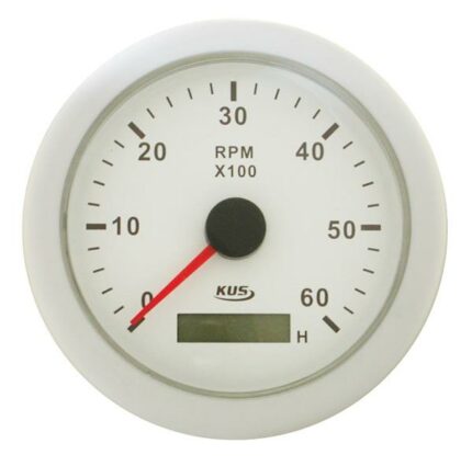 Tacho Meter 6000Rpm 85mm White