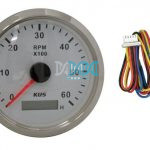Tacho Meter 6000Rpm Inboard Motor 12/24V