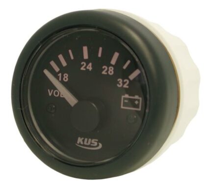 Volt Gauge 24V 52mm Black