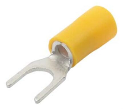 Fork Terminal Yellow 6.4mm - 100 Pieces