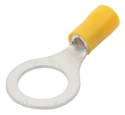 Yellow Ring Terminal 12mm - 100 Pieces