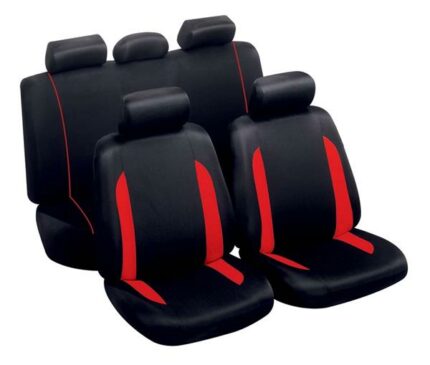 Seat Cover 9 Piece Red Spa