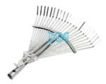 Metal Rake Head Silver Adjustable