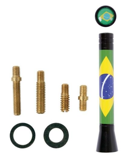 Aerial Mast 8cm Brazil Flag