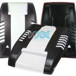 Ford Ranger 2012 Bonnet Scoop 2012 - Onwards Black/White