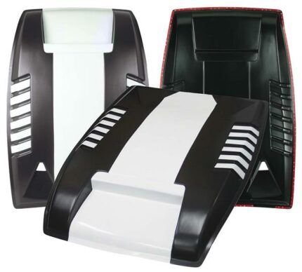 Ford Ranger 2012 Bonnet Scoop 2012 - Onwards Black/White