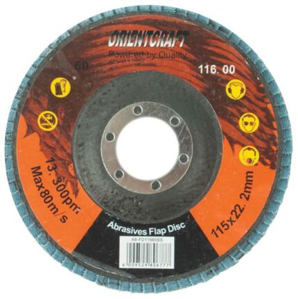Flap Disc 115mm 60 Grit Stainless Steel