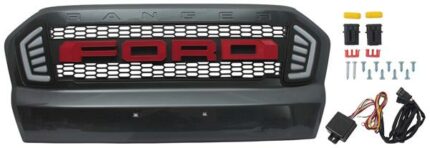 DISCONTINUED - Grille With Bumper Lip Ranger Led Red/L 15
