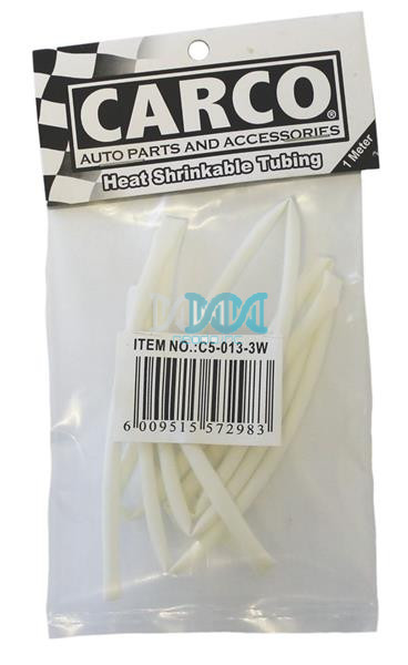 Heat Shrink 3mm White 1M