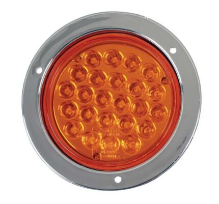 Trailer Lamp Led Round Amber 24V